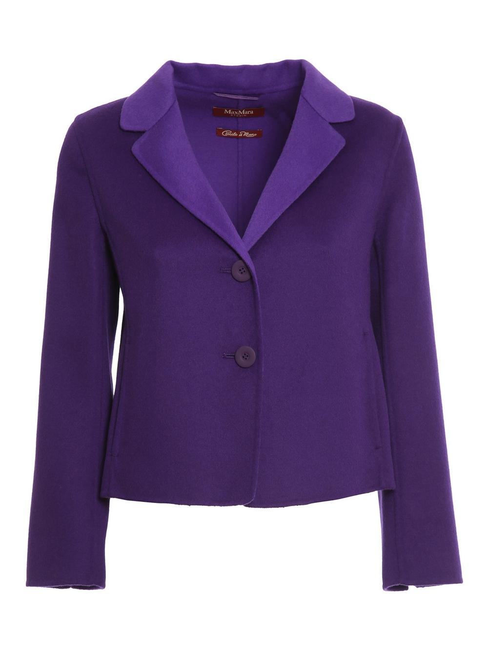 Max Mara Studio - Giacca MANICO Lana Viola Donna  - MANICO 049