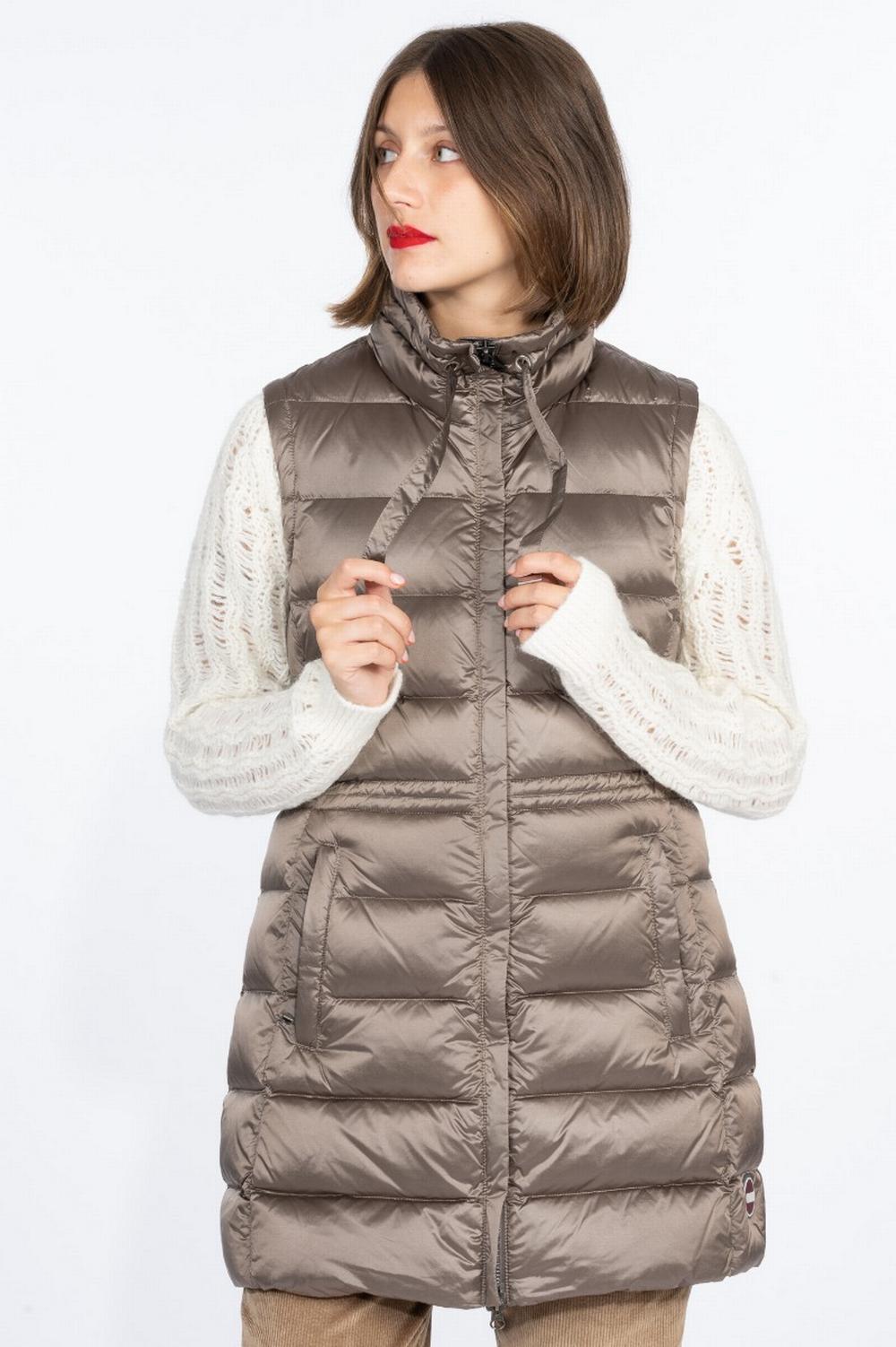 Colmar Originals - Piumino Gilet Lungo Tortora Donna - 2237 5WG 57