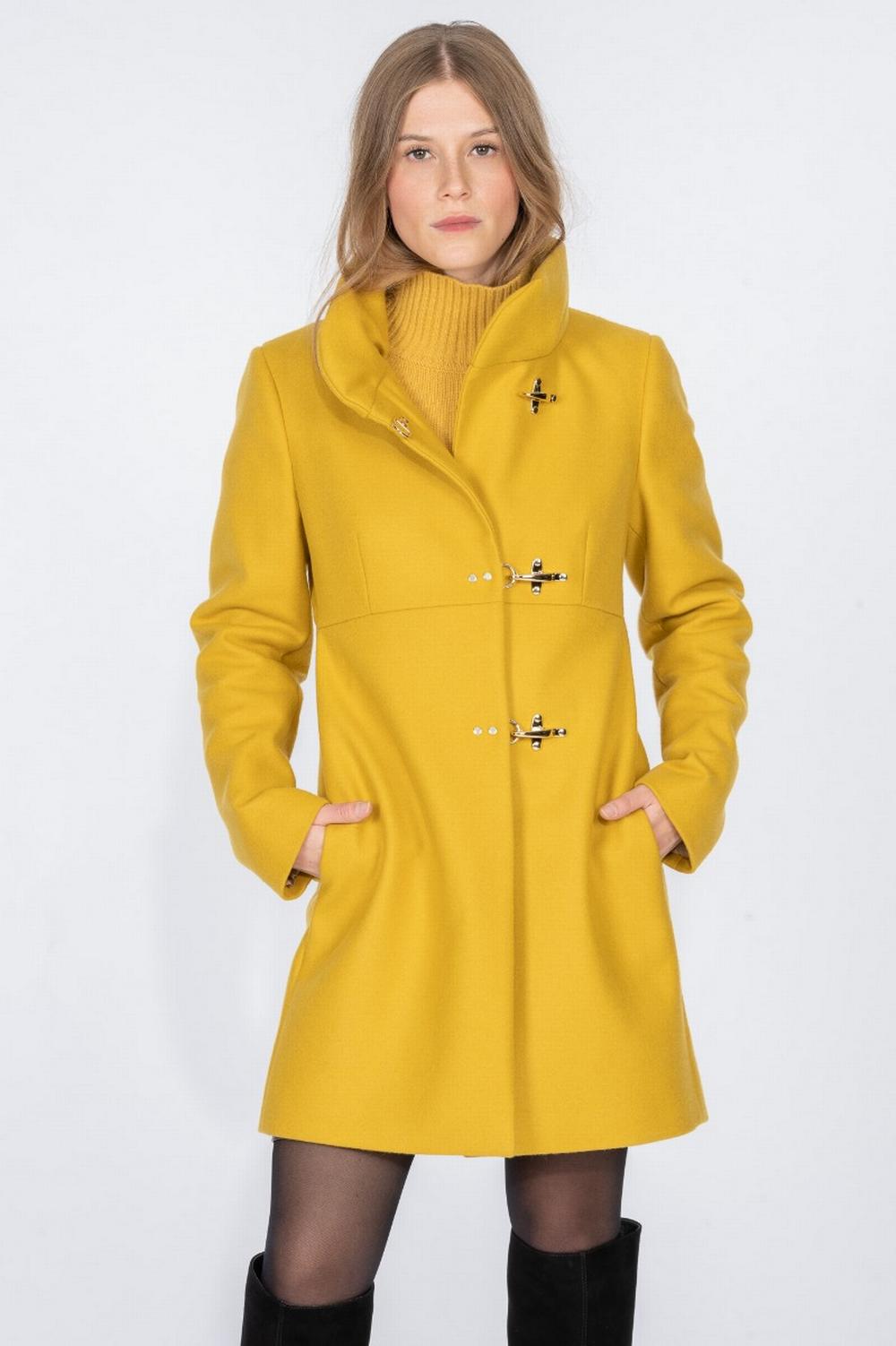 Fay - Cappotto Romantic Lana Giallo Senape - NAW5045Y050SGLG400