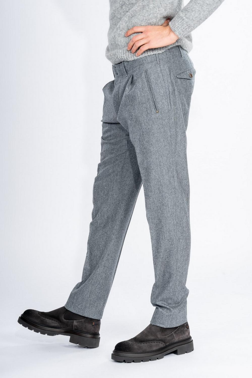 Incotex - Pantalone VERVE in Lana Grigio - 1AA701 910