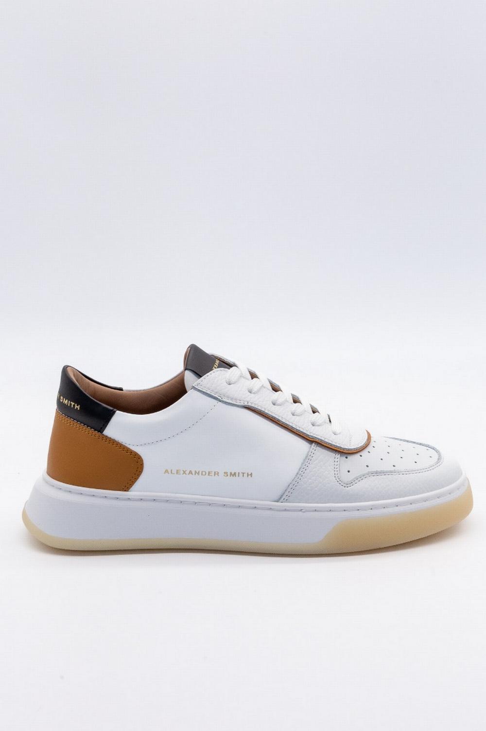 Alexander Smith - Sneaker HARROW Bianco/Cognac - T2U 89WCN