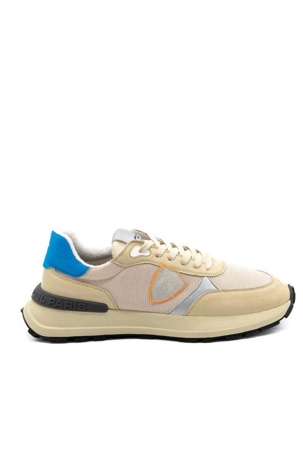 Philippe Model - Sneaker Antibes Beige/Azzurro Uomo - ATLU WY09