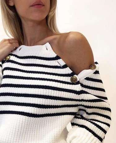 Philosophy striped sweater 